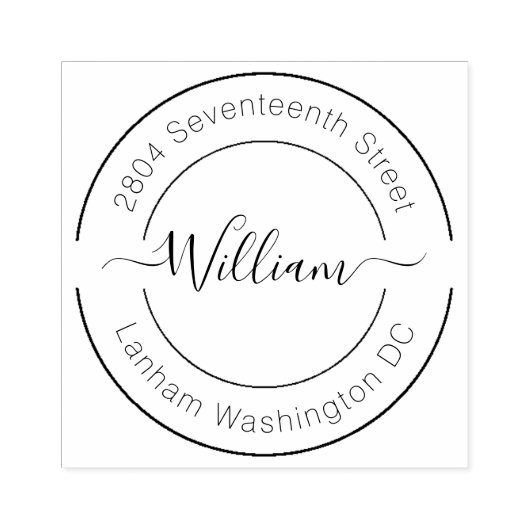 Erstellen Sie Ihre eigene Rücksendeadresse Moderne Gummistempel (Prägung)