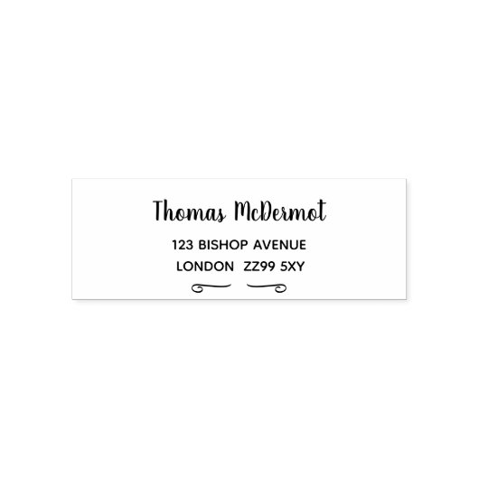 Erstellen Sie Ihre eigene Rücksendeadresse Rubber Permastempel (Design)