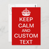 Erstellen Sie Ihre eigene Ruhe und tragen Sie sich Postkarte (Vorne/Hinten)