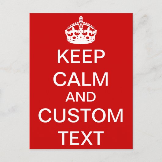 Erstellen Sie Ihre eigene Ruhe und tragen Sie sich Postkarte (Vorderseite)