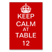 Erstellen Sie Ihre eigene Ruhe und tragen Sie sich Tischnummer (Rückseite)