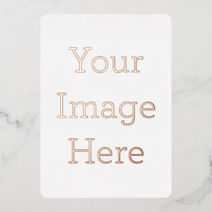 Erstellen Sie Ihre eigene runde Einladung mit Rose