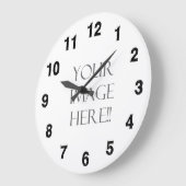 Erstellen Sie Ihre eigene Runde Große Wanduhr (Winkel)