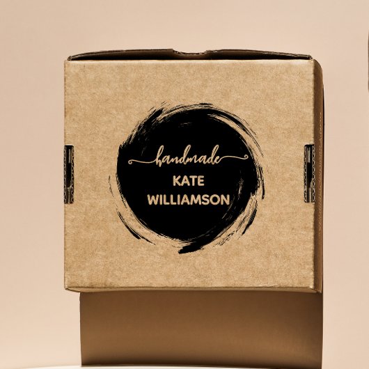 Erstellen Sie Ihre eigene Runde Handmade by busine Gummistempel