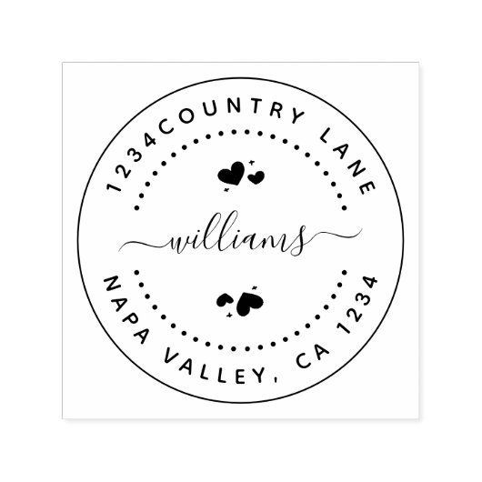 Erstellen Sie Ihre eigene Runde-Rückgabe-Briefmark Permastempel (Design)