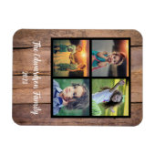 Erstellen Sie Ihre eigene rustikale Familienkollek Magnet (Horizontal)