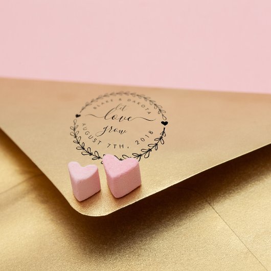 Erstellen Sie Ihre eigene rustikale Gelassen Liebe Gummistempel