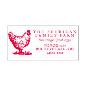 Erstellen Sie Ihre eigene rustikale Hennenfarm-Rüc Permastempel (Design)