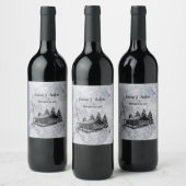 Erstellen Sie Ihre eigene rustikale Hochzeit Weinetikett (Flaschen)