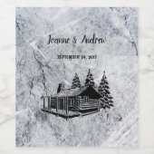 Erstellen Sie Ihre eigene rustikale Hochzeit Weinetikett (Einzelnes Label)