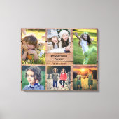 Erstellen Sie Ihre eigene rustikale Holz Familie F Leinwanddruck (Vorderseite)