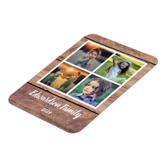 Erstellen Sie Ihre eigene rustikale Holz Familie F Magnet (Linke Seite)