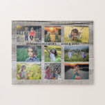 Erstellen Sie Ihre eigene rustikale Holz Familie F Puzzle<br><div class="desc">Machen Sie Ihr eigenes schönstes Foto Collage Rätsel. Familienname,  benutzerdefiniertes Foto Collage Puzzle Sie können es personalisieren und fügen Sie Ihre schönsten Fotos. Großer Spaß !</div>