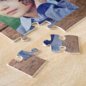 Erstellen Sie Ihre eigene rustikale Holzfamilie Fo Puzzle (Seite)