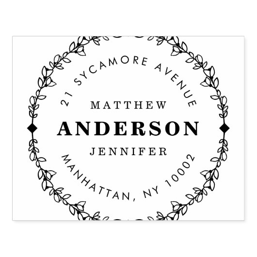 Erstellen Sie Ihre eigene rustikale Wreathedrale R Gummistempel (Prägung)