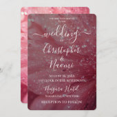 Erstellen Sie Ihre eigene sanft rosa Fantasie-Blum Einladung (Vorne/Hinten)