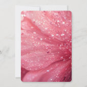 Erstellen Sie Ihre eigene sanft rosa Fantasie-Blum Einladung (Rückseite)