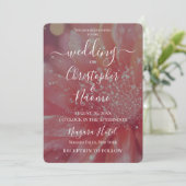 Erstellen Sie Ihre eigene sanft rosa Fantasie-Blum Einladung (Stehend Vorderseite)