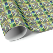 Erstellen Sie Ihre eigene Schaltfläche. Geschenkpapier (Rolleneckpunkt)