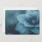 Erstellen Sie Ihre eigene - Schnelle blaue Blume s Save The Date (Rückseite)