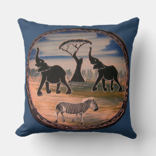 Erstellen Sie Ihre eigene schöne Afrika-Wohngestal Kissen