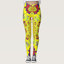 Erstellen Sie Ihre eigene schöne Blumenmuster Klei Leggings