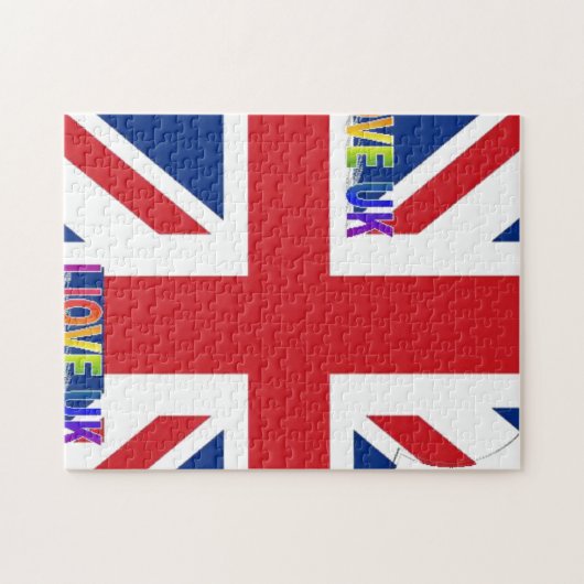 Erstellen Sie Ihre eigene schöne Farbe Großbritann Puzzle (Horizontal)