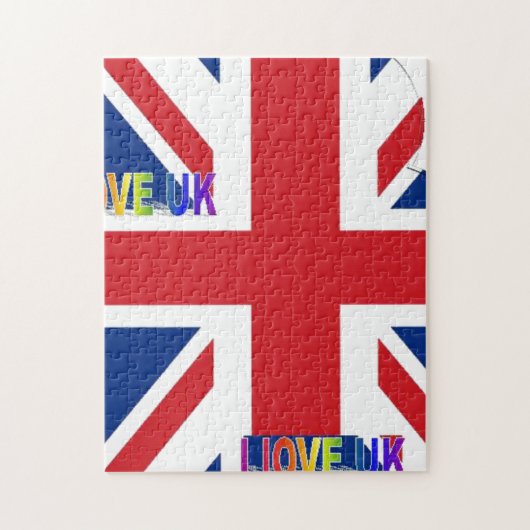 Erstellen Sie Ihre eigene schöne Farbe Großbritann Puzzle (Vertikal)