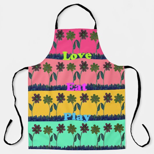 Erstellen Sie Ihre eigene schöne Küche essen Liebe Schürze (Vorderseite)
