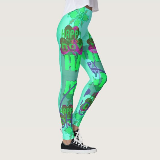 Erstellen Sie Ihre eigene schöne Saint Patrick Tex Leggings (Rechts)