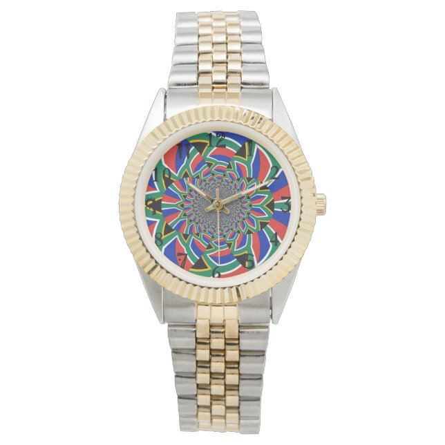 Erstellen Sie Ihre eigene Schönheit Südafrikas Armbanduhr (Vorderseite)