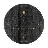 Erstellen Sie Ihre eigene Schwarz-Gold-Geometrie Schneidebrett (Vorderseite)