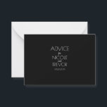 Erstellen Sie Ihre eigene - schwarz Hinweiskarte<br><div class="desc">Schwarz Minimalistisch aus unserer "Black Minimalistisch" Kollektion. Besuchen Sie unseren Shop für mehr Koordination von Hochzeitsvorräten und Veranstaltungen,  Dekor und Vorlieben.</div>
