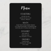 Erstellen Sie Ihre eigene - schwarz Menükarte (Vorderseite)