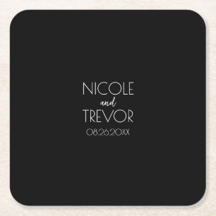 Erstellen Sie Ihre eigene - schwarz Rechteckiger Pappuntersetzer