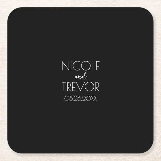 Erstellen Sie Ihre eigene - schwarz Rechteckiger Pappuntersetzer (Vorderseite)