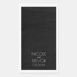 Erstellen Sie Ihre eigene - schwarz Serviette