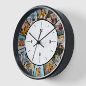 Erstellen Sie Ihre eigene Schwarz/Weiß 12 FotoColl Uhr (Winkel)