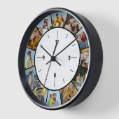 Erstellen Sie Ihre eigene Schwarz/Weiß 12 FotoColl Uhr (Winkel)