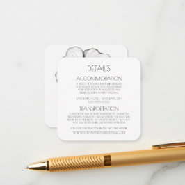 Erstellen Sie Ihre eigene - Schwarz/Weiß-Blume Begleitkarte