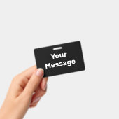 Erstellen Sie Ihre eigene Schwarz-Weiß-Vorlage. Ausweis (Handheld)