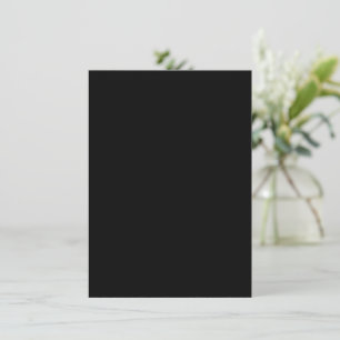 Erstellen Sie Ihre eigene schwarze, benutzerdefini Dankeskarte