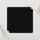 Erstellen Sie Ihre eigene schwarze, benutzerdefini Karte (Vorderseite/Rückseite Beispiel)