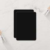 Erstellen Sie Ihre eigene schwarze, benutzerdefini Karte (Vorderseite/Rückseite Beispiel)