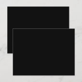 Erstellen Sie Ihre eigene schwarze, benutzerdefini Postkarte (Vorne/Hinten)