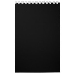 Erstellen Sie Ihre eigene schwarze benutzerdefinie Kalender