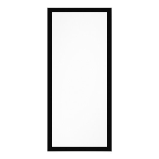 Erstellen Sie Ihre eigene schwarze Grenze Werbekarte (Hinten)