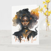 Erstellen Sie Ihre eigene Schwarze Hexe Karte (Gelbe Blume)