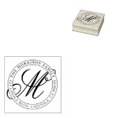 Erstellen Sie Ihre eigene Script-Monogram-Familien Gummistempel (Stempel)