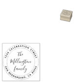 Erstellen Sie Ihre eigene Script-Rücksendeadresse  Gummistempel (Stempel)